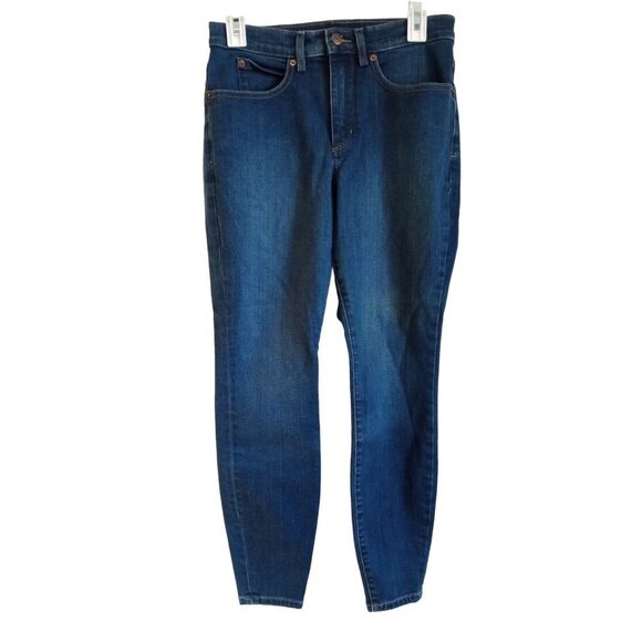 Duluth Trading dark high rise Short Denim Jeans - Picture 1 of 7